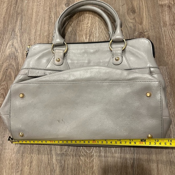 Modalu mauve grey leather Pippa Shoulder Bag - Picture 5 of 13